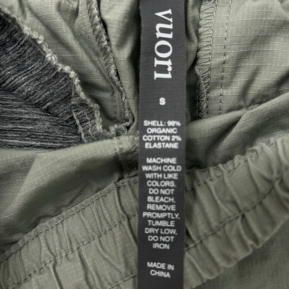 Vuori Shorts Women's Small Green Vintage Ripstop Drawstring Pull On VW385 Casual - Picture 3 of 9